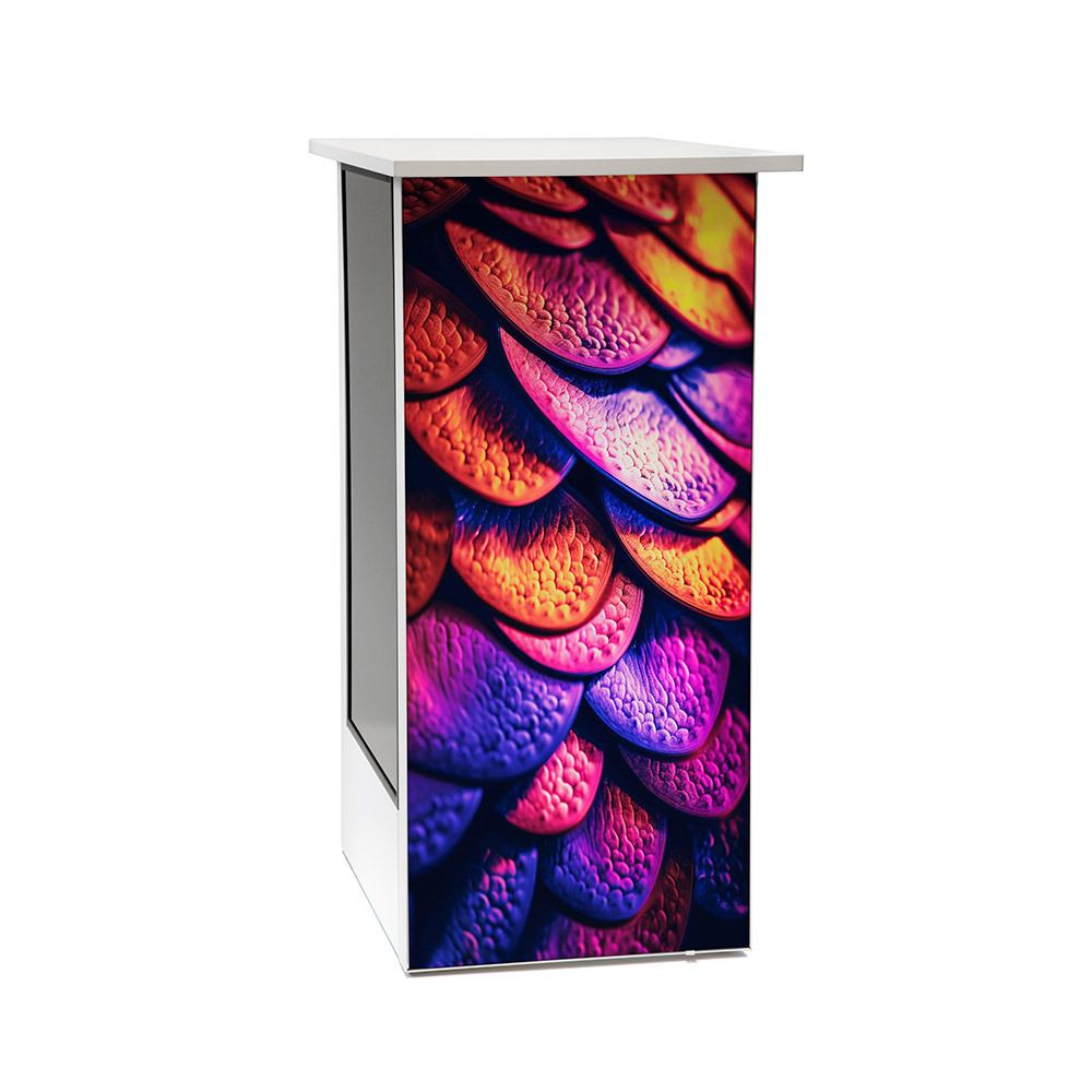 Digitale Promotiontheke Futuro Mit 32" Samsung-Bildschirm Vertikal Weiß – Bild 7