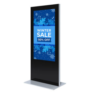 Digitale Infostele Slim 65" mit Samsung-Bildschirm