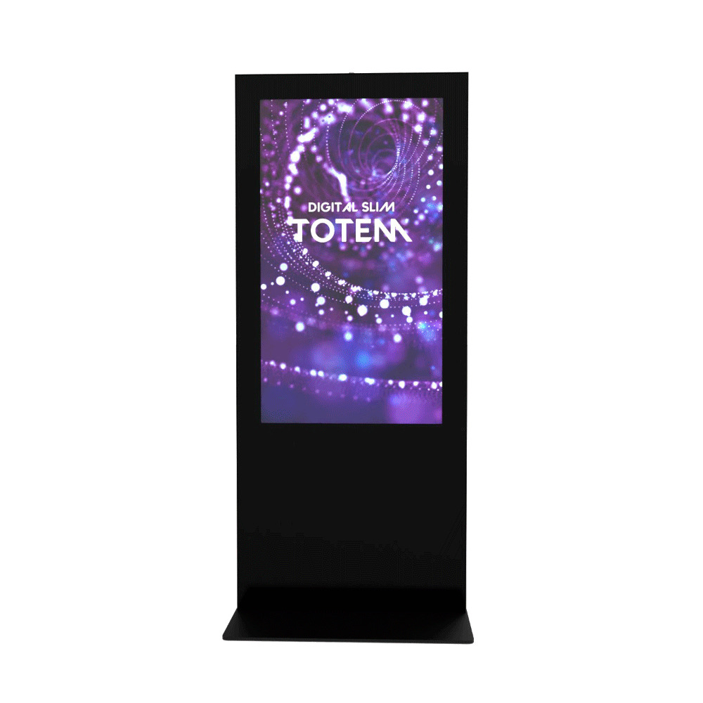 Digitale Infostele Slim Schwarz 55" mit Samsung-Bildschirm – Bild 2