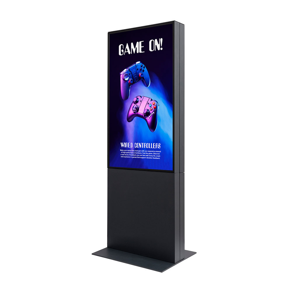 Digitale Smart Line Infostele doppelseitig 50" mit Samsung-Bildschirm