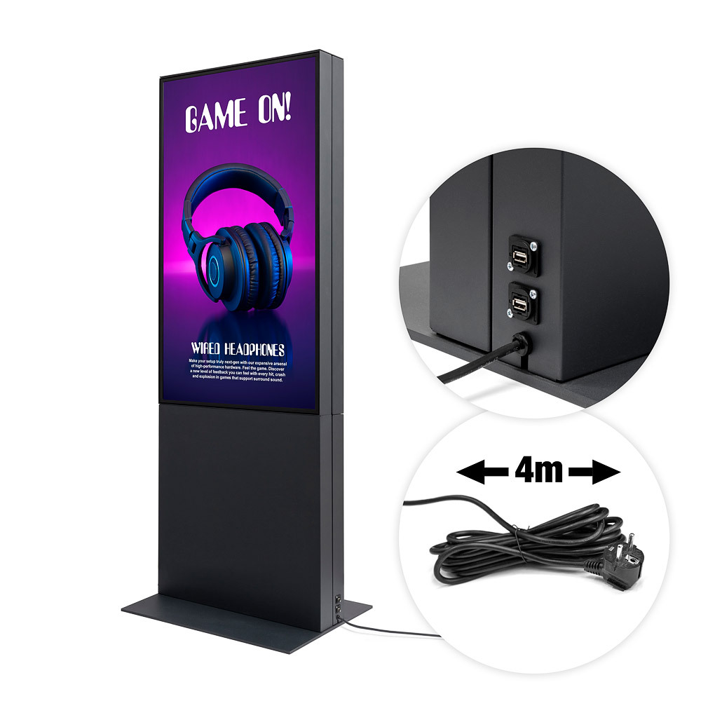 Digitale Smart Line Infostele doppelseitig 50" mit Samsung-Bildschirm – Bild 5