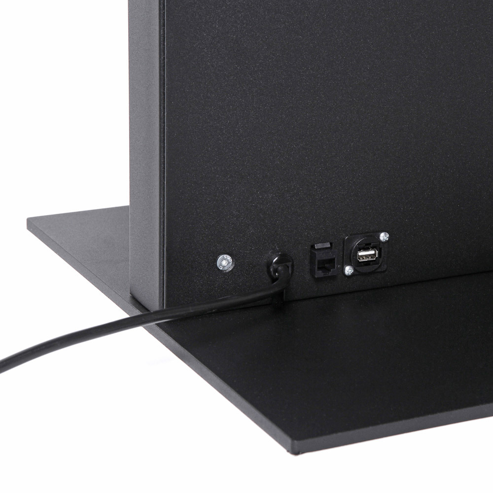 Smart Line Digitale Infostele Regal 6 x A4 Mit 43" Samsung-Bildschirm Und Touchscreen Schwarz – Bild 10