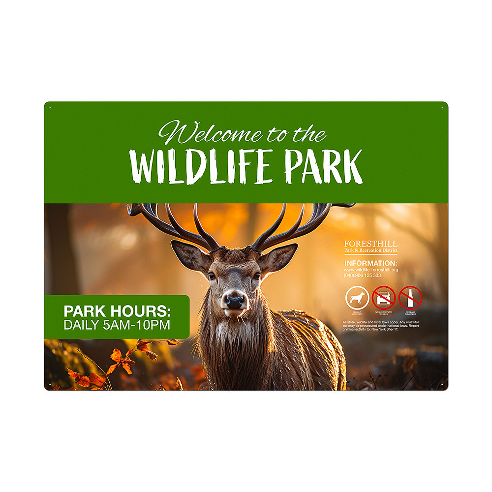 Outdoor Wandschild 100 x 140 cm BOND 3 mm – Bild 2