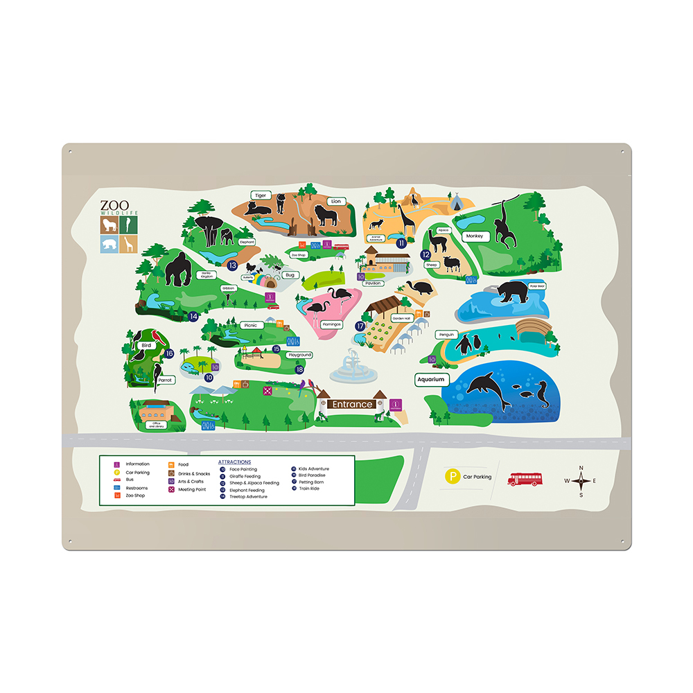 Outdoor Wandschild 100 x 140 cm BOND 3 mm – Bild 3