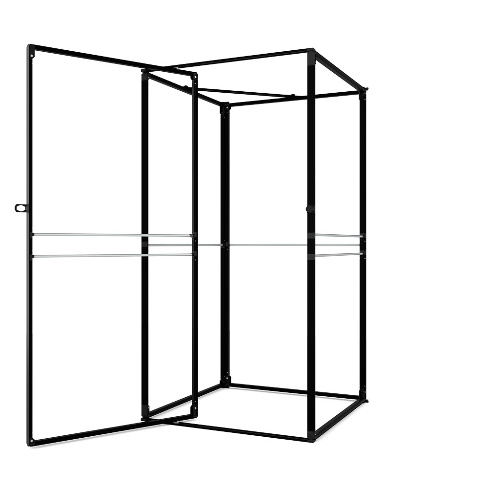FlexFrame Stauraum Set 100 x 200 cm Schwarz – Bild 6