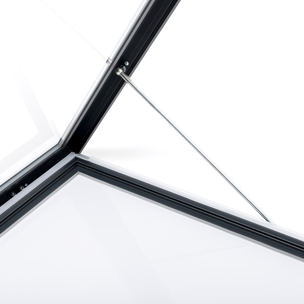 Abschließbarer Schaukasten Outdoor Slim 8 x A4 Anthrazit – Bild 6