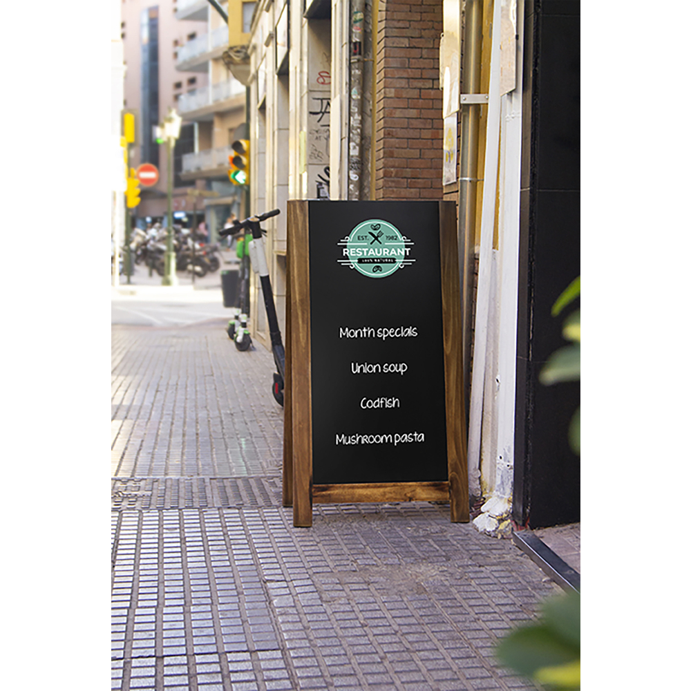 Kundenstopper Tafel Holz Antik – Bild 9