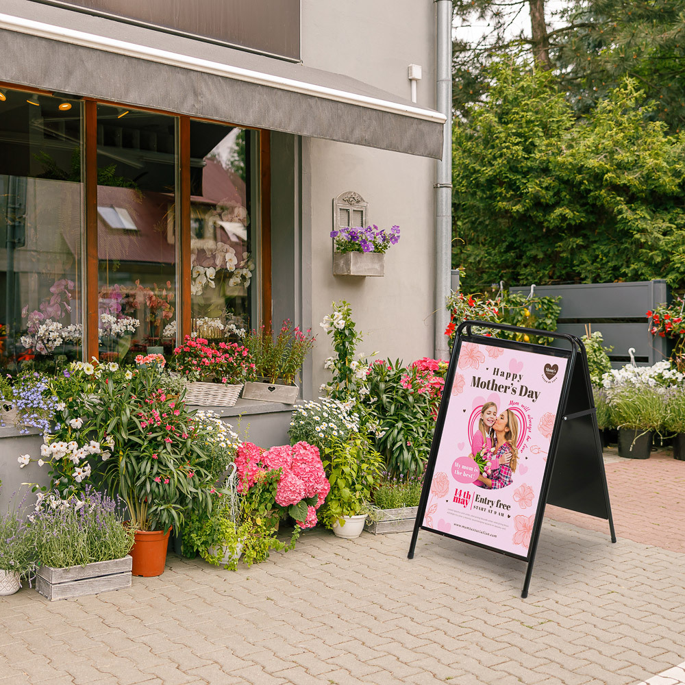 Kundenstopper Elegant Stahl A1 – Bild 10