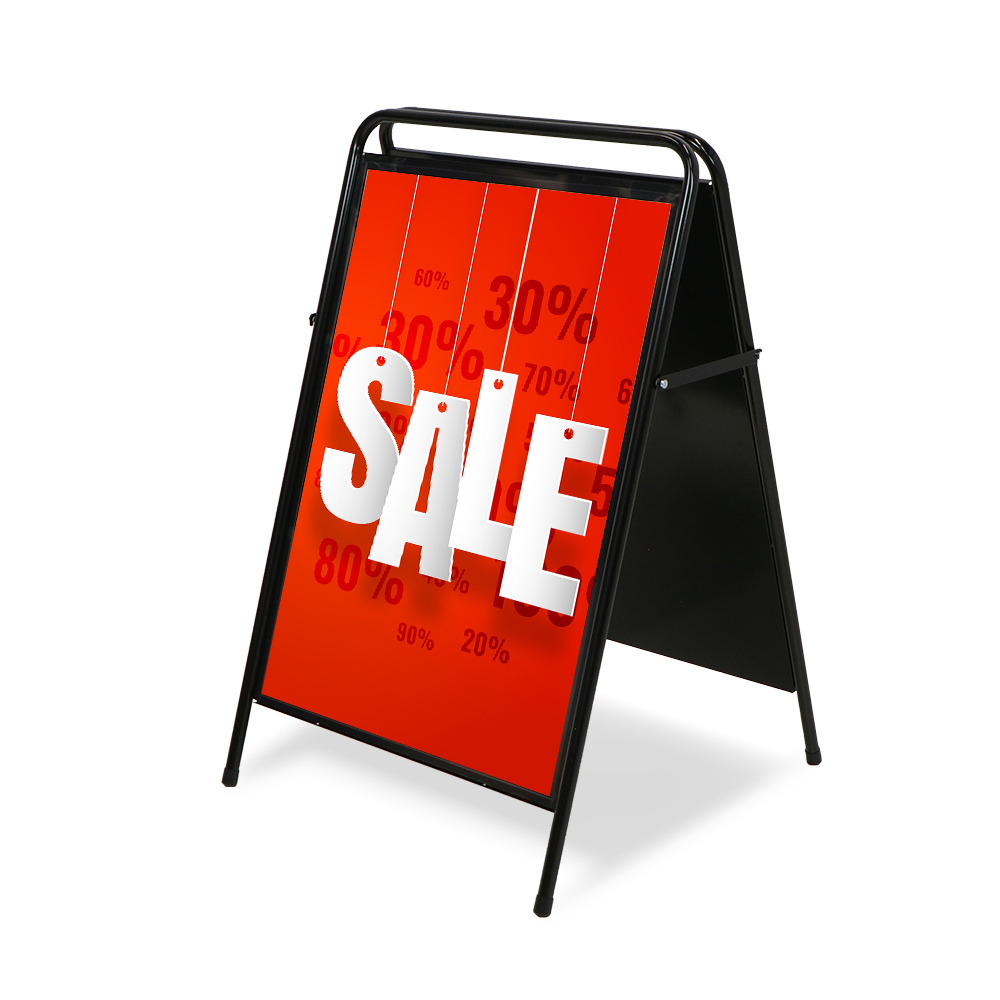 Kundenstopper Elegant Stahl A1 – Bild 2