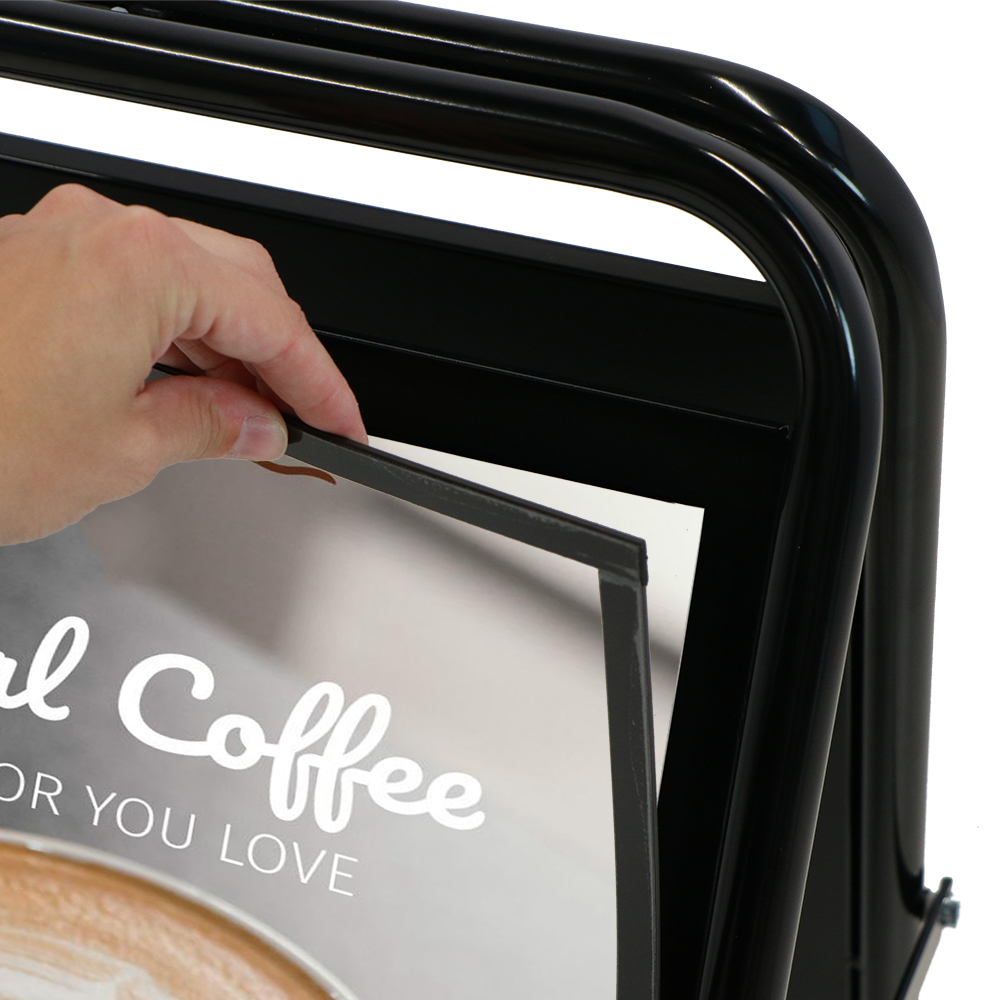 Kundenstopper Elegant Stahl A1 – Bild 4