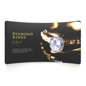 Zipper-Wand Curved 400x230cm