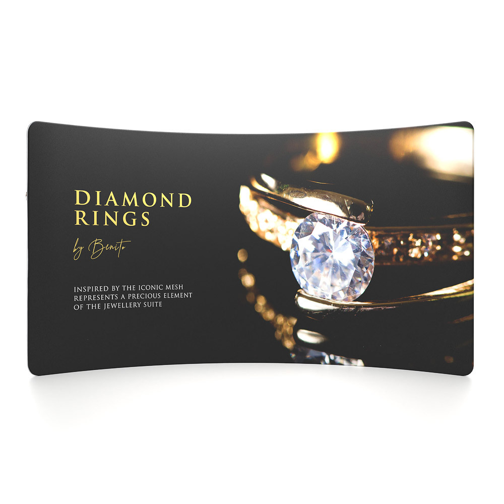 Zipper-Wand Curved 400x230cm